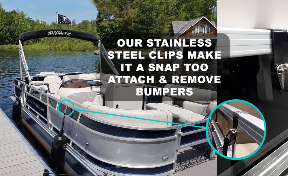 Pontoon Boat Fender Clips For Easy Clip In Release Of Bumpers